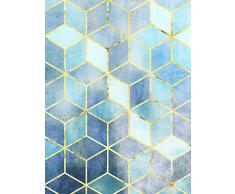 Komar Wandbild Von Mosaik Azzuro | Poster, Bild, Wohnzimmer, Schlafzimmer, Dekoration, Kunstdruck | ohne Rahmen | P092B-30x40 fotomural, Azul/Amarillo