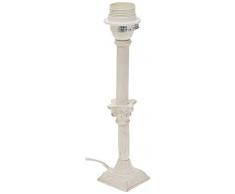 Better & Best Lámpara de mesa candelabro en forma de columna, pequeña, Blanco