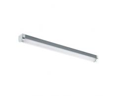 EGLO LED lÃ¡mpara de espejo Tragacete 1, iluminaciÃ³n de baÃ±o de metal en plata, blanco e cromo, antihumedad, blanco neutro, IP 44, L 60 cm