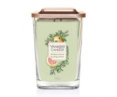Yankee Candle Colección Elevation, Vela Aromática Grande Cuadrada de 2 Mechas con Tapa de Plataforma, Guirnalda Festiva