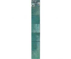 Plage 6 Adhesivos para Azulejos ZELLIGE Gris bleutÃ©, Vinilo, Azul, 15x15cm