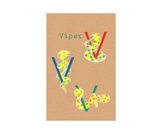 Komar Wandbild Von ABC Animal V | Poster, Bild, Wohnzimmer, Schlafzimmer, Dekoration, Kunstdruck | ohne Rahmen | P036V-50x70 fotomural, carbÃ³n