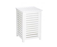Wenko Oslo Arcón para Ropa 65 L, Madera, Blanco, 45x45x65 cm