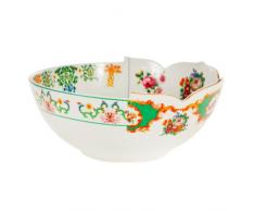 Seletti Ensaladera de porcelana diámetro CM.22,5 H.10 hybrid-zaira