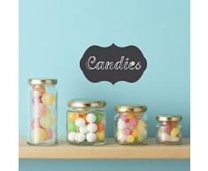 Walplus 30x60 cm Adhesivos De Pared Pizarra Etiquetas ExtraÃ­ble autoadhesivo Arte Mural adhesivos Vinilo DecoraciÃ³n Hogar BRICOLAJE Cuarto de estar Oficina Dormitorio Decor Papel pintado