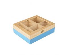 IBILI - Caja DE TE 6 Compartimentos Azul