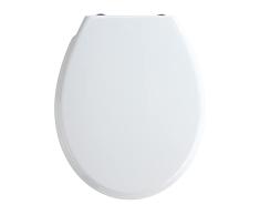 WENKO Tapa de WC Bilbao - dispositivo automÃ¡tico de descenso, Duroplast, 35 x 43.5 cm, Blanco