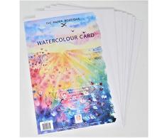 The Paper Boutique Tarjeta de Acuarela, Lienzo, Multicolor/Surtido, A4, 50