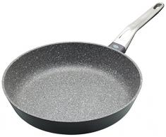 KitchenCraft Master Class - Sartén de aluminio fundido antiadherente (inducción, 20 cm), color gris, aluminio, Gris, 28 cm