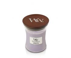 WoodWick vela aromÃ¡tica mediana en forma de reloj de arena, spa de lavanda