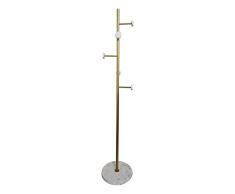 Angelo Entryway - Perchero con base de mÃ¡rmol, color dorado y blanco
