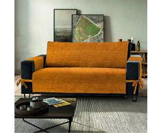PETTI Artigiani Italiani Funda de Sofa, Tela, Amarillo, 3 Plazas (170-175 cm de apoyabrazos a apoyabrazos)