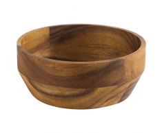 APS 794 ACACIA - Cuenco de madera de acacia para aperitivos, fruta, ensalada y co, 21 cm x 8 cm