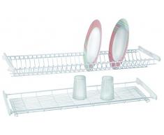 Casabriko escurreplatos de empotrar, Acero Barnizado, Blanco