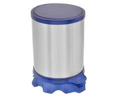 Tramontina Cubo de Pedal, Acero Inoxidable, Azul, Talla Ãºnica