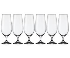 Josef Mäser GmbH Mäser, Serie sin nombre, Biertuple 38 cl en el conjunto de 6, vaso de cristal elegante mango