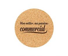 Juego de 6 Posavasos de Corcho Grabados oficios pasiÃ³n Comercial