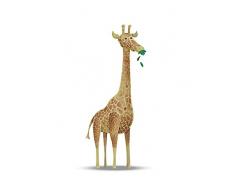 Komar Wandbild Von Cute Animal Giraffe | Poster, Bild, Wohnzimmer, Schlafzimmer, Dekoration, Kunstdruck | ohne Rahmen | P111F-30x40 fotomural, WeiÃ, Braun, GrÃ¼n