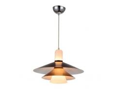Lumineca Lámpara Colgante Coffie Hon con 2 tulipas metálicas, 4 W, Marrón, Diámetro: 45 cm.