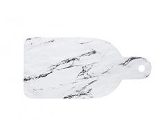 Kitchencraft we Love verano redondo melamina marble-effect alimentos fuente de servir, melamina, White Marble Effect, 34.5 x 16.5 x 1.5 cm
