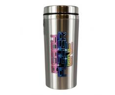 Ready Player One Gunter Taza de Viaje, Acero Inoxidable, Multicolor, 8Â x 8Â x 18Â cm