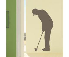 Ambiance-Live Adhesivo Pared Jugador de Golf 2 – 110 x 55 cm. Negro