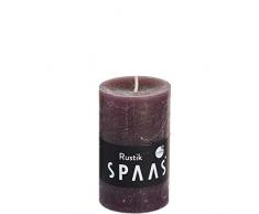 Spaas - 12 Velas rÃºsticas sin Perfume, Cera de parafina, Color marrÃ³n cÃ¡lido, 48 mm de Profundidad x 80 mm de Altura