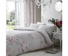 Catherine Lansfield Canterbury Juego de Sábanas, Algodón, Gris, King, 280x230x1 cm