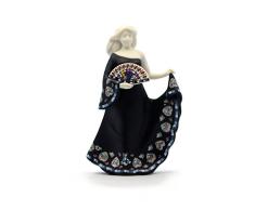 Figura decorativa - Sirenes / Nobleza - Color Negro - Creaciones Nadal - Diferentes Colores - DecoraciÃ³n del Hogar - Hecha en Resina - Fabricada en EspaÃ±a - 14 cm