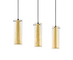 EGLO Pinto Gold lámpara colgante E27, 60 W, Negro, Oro