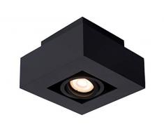 Lucide - Foco de techo (5 W, aluminio), color negro