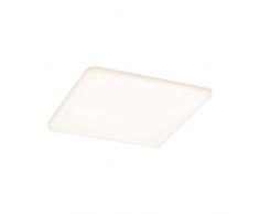 Paulmann 93061 Panel LED, luminaria empotrable Veluna VariFit IP44 3 Step Dim 185x185 mm cuadrado incl. 1x17 W lámpara techo satinado plástico 3000 K, 17 W, 185x185mm