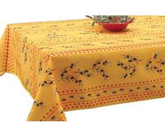 Le linge de Jules Mantel Antimanchas Olivette Amarillo - Rectangular 120x150 cm