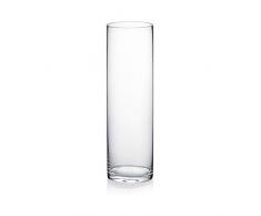 WGV Transparente Cilindro de Vidrio florero, 3Â por 25,4Â cm