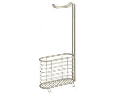 InterDesign 27865EU - Soporte autónomo para Rollo de Papel higiénico, con revistero, Satinado