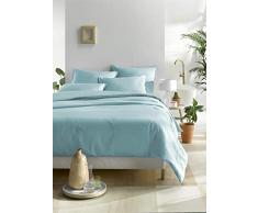 De Witte Lietaer Olivia - Juego de Cama (240 x 220 cm, 2 Fundas de Almohada), Color Turquesa