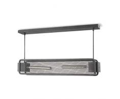 Home Sweet Home Moderno LÃ¡mpara colgante Weave | 80/12/150cm | Negro | LÃ¡mpara colgante de metal | para fuente de luz E27 LED | LÃ¡mpara colgante adecuada para sala de estar, dormitorio