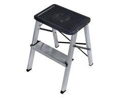 Amig - Escalera pequeÃ±a de 2 peldaÃ±os | Plegable | Taburete con escalones Antideslizantes | Peso mÃ¡ximo 150 kg | Aluminio