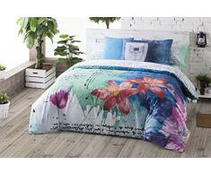 Lois Funda Nordica Haiti Cama de 90 cm, Azul