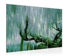 Runa Art 209031c - Cuadro de pared (120 x 80 cm, lienzo de fieltro, formato XXL, 3 piezas, fabricado en Alemania, listo para colgar), diseÃ±o de Ã¡rbol