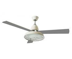 Leds-c4 vintage - Luminaria ventilador vintage 2xe27 60w oxido