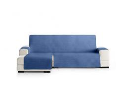Eysa Oslo Funda, Poliéster, Azul/Gris, Chaise Longue 240cm. Válido para sofá Desde 250 a 300cm