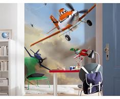 Komar 1Â âÂ Mural de Papel Pintado de Aviones de Disney y Amigos, Multicolor, 4Â Piezas