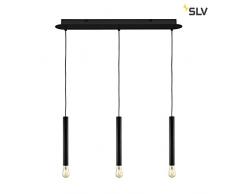 SLV FitU PD, Indoor lámpara colgante, E27, Negro, maX. 60 W Lámpara, aluminio, 0 W