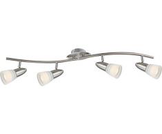 Globo CALEB Deckenleuchte nickel matt, chrom, 4xE14 LED