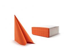 Alvotex Airlaid - Servilletas (40 x 40 cm), Color Naranja