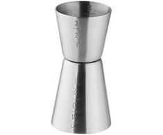 FMprofessional 21423 â Coctelera, Acero Inoxidable, Plata, 9 x 4.5 x 9cm, Ã 4,5 cm