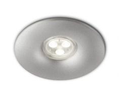 Philips Aquila - Foco empotrable LED, 1 x 7.5 W, 220 V, color gris