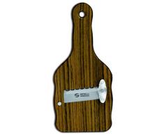 Sanelli AmbrogioÂ - Cortador de trufas de Madera de Ovangkol (Guibourtia ehie) con Hoja Ondulada, marrÃ³n, 23 x 9Â x 2.5Â cm, 1731.000