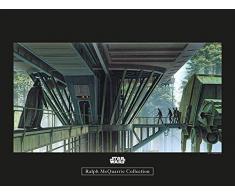 Komar Wandbild Von Star Wars Classic RMQ Endor Dock | Kinderzimmer, Jugendzimmer, Dekoration, Kunstdruck | ohne Rahmen | WB136-40x30 fotomural, carbÃ³n
